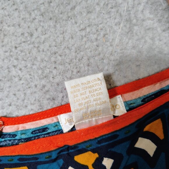 Jealous Tomato Tank Dress Women Medium Orange Floral Handkerchief Flowy Boho NWT - Picture 9 of 9